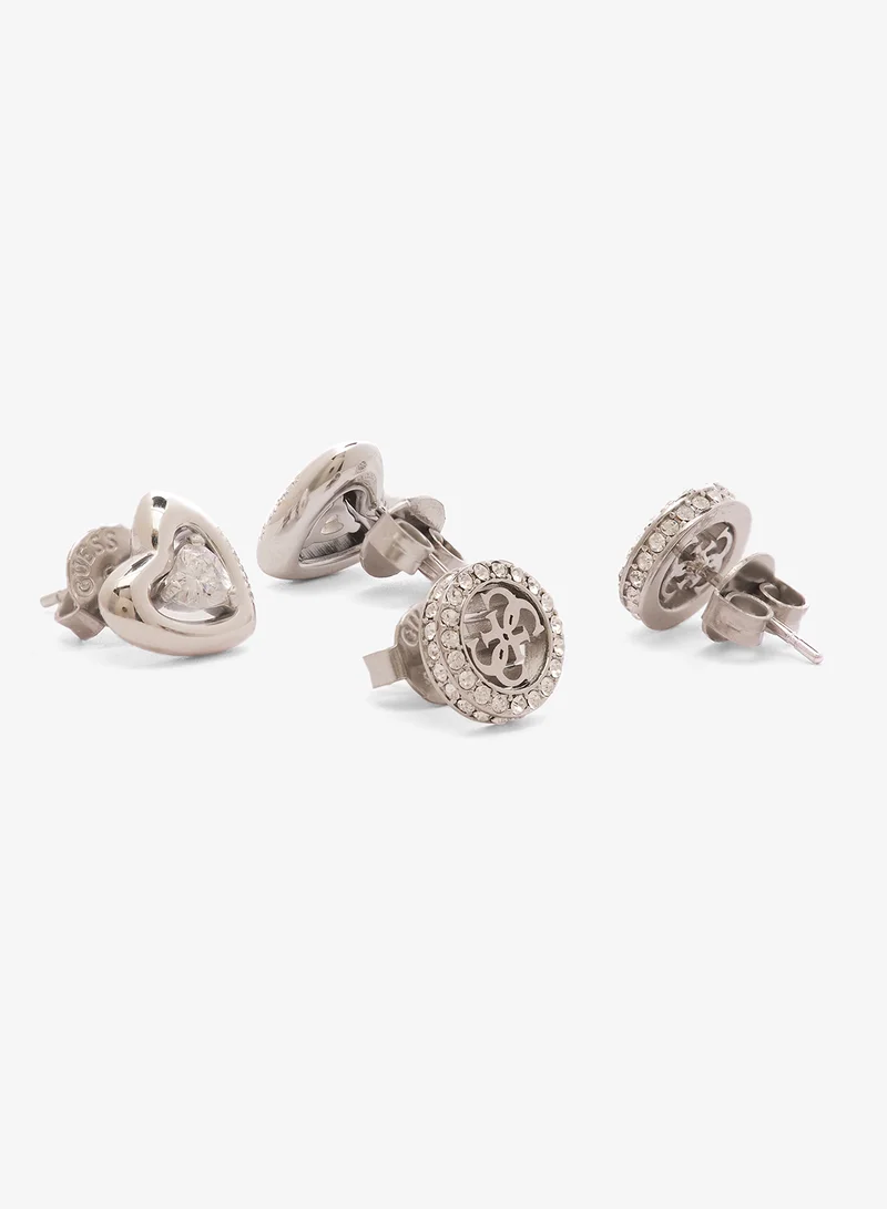 GUESS  4G And Pave Heart Boxset Studs for Women | Best Price UAE